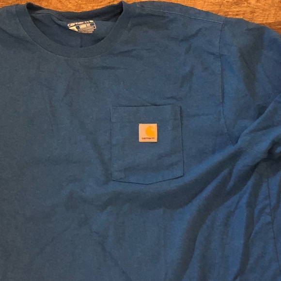 Carhartt Loose Fit XXL Blue Work T-Shirt - Picture 4 of 6